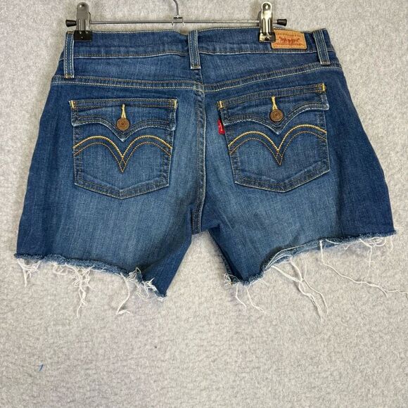 Levi's 524 Women's Size 30 Too Superlow 524 Cut Off Denim Jean Shorts - Picture 4 of 9